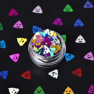 핫 세일 가을 잎 모양 글리터 PET 6mm 200+ 색상 - Product Image 4