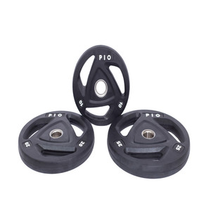 Placa de peso con revestimiento de goma <span class=keywords><strong>ziva</strong></span> para gimnasio/hogar, logo oem, barata, negra - Product Image 4