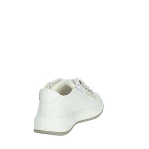 Baskets Laura Biagiotti Love pour filles, en toile blanche, chaussures tendance - Product Image 3