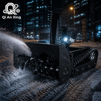 Nouvelle tondeuse à neige autopropulsée hybride essence-électrique sur chenilles longue portée HTPX-60 de qualité industrielle, largeur de coupe 600 mm, portée de projection 10 m
