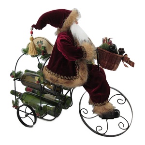 Nouvelle arrivée Led maison Saisonnière vacances décoration intérieure Mélodie Tricycle en métal Vin Wagon de Noël décoration De Noël - Product Image 2