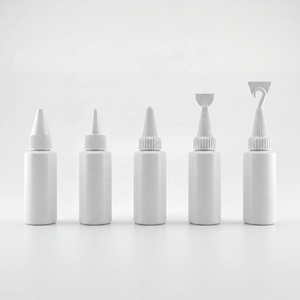 Bouteille en plastique LDPE/HDPE pour cosmétiques OEM, 20 ml, ronde, avec buse filetée, joint conique à picots et spatule, vente en gros - Product Image 1