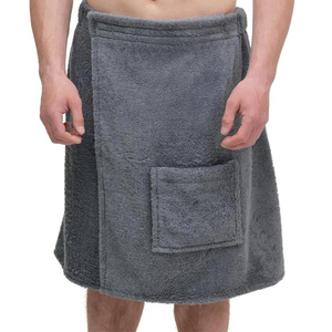 Toalla de Baño de Algodón Súper Absorbente para Hombre, Toalla de Spa con Logotipo Bordado Personalizado para Hombre - Product Image 2