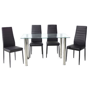 Популярный классический современный кухонный стол, обеденный маленький обеденный стол, набор из 4 стульев, обеденный стол с 4 стульями для гостиной - Product Image 2