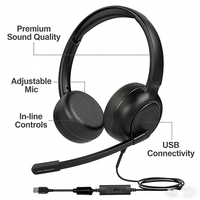 Nouvel arrivage : Casque de communication supra-auriculaire à réduction de bruit pour le télémarketing, les appels en sortie, l'enseignement, la formation et les opérateurs