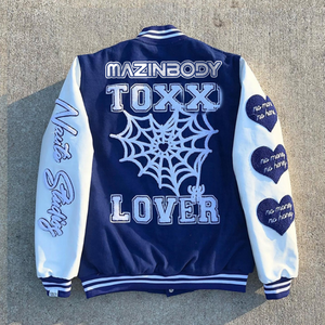 <span class=keywords><strong>Custom</strong></span> Fabrikant Wol Chenille Borduurwerk Heren Honkbal Letterman Jas <span class=keywords><strong>Custom</strong></span> Varsity Jack - Product Image 3