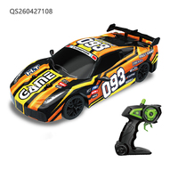 Voiture de course télécommandée électrique haute vitesse pour enfants, modèle réduit 1:18, avec lumières, jouet populaire pour garçons