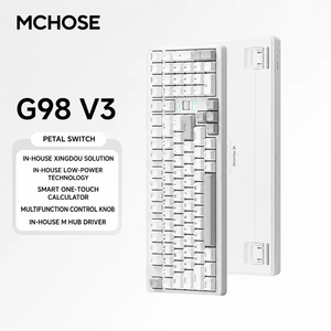 Clavier mécanique MCHOSE G98 V3 98 touches avec joint d'étanchéité, cadre entièrement en aluminium, échange à chaud, RGB, filaire, pour le jeu et le bureau - Product Image 6