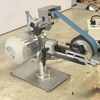 Mini ponceuse à bande verticale électrique personnalisable pour atelier, travail du bois et finition des métaux
