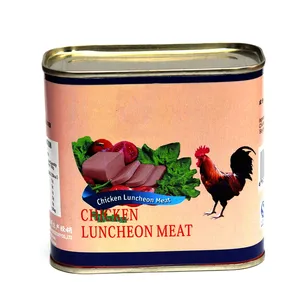 HALAL Factory Canned Luncheon Meat Corn Beef 340G Tins Canned Chicken Meat For Halal African Muslim Food Cook