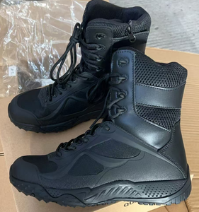 DF203 Outdoor Black khaki <b>hiking</b> training <b>boots</b> men large size 39-46 stock wholesales shock absorption shoes black khaki - Product Image 1