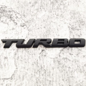Logotipo de coche de lujo, pegatina deportiva personalizada para el cuerpo, tira de Metal inglesa turboalimentada, tamaño personalizable, emblema de coche Turbo cromado - Product Image 6