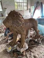 Moule en plastique ABS pour grande statue de lion, utilisation extérieure pour porte en béton, forte résistance, modèle Reazone RZS, plastique moulé par injection de ferraillage