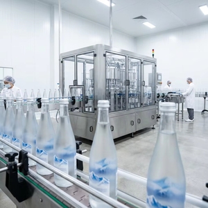 Linea di Produzione Automatica per Imbottigliamento Acqua 3 in 1 con Sistema di Soffiaggio, Etichettatura e Confezionamento - Product Image 1