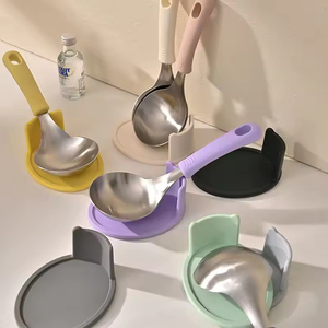 304 Stainless Steel Non-Stick 2-Piece Kitchen Utensil Set with Comfort <b>Silicone</b> Handles Heat-Resistant Sustainable & Food Safe - Product Image 6