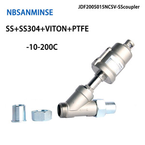 Vanne à siège incliné King Angle en acier inoxydable soudée à filetage externe pour le contrôle du débit de fluides chimiques, vapeur, eau, huile - Product Image 3