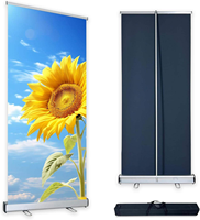 Support de bannière personnalisé, support d'affichage de poster de qualité supérieure, support de bannière publicitaire, support d'affichage rétractable portable pour bannières imprimées