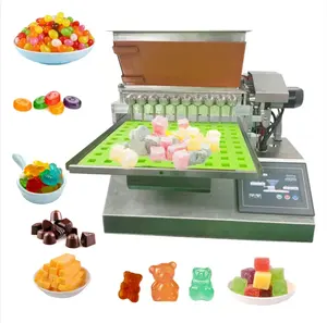 High Speed Shenzhen Juicy Jelly Gummibärchen Lakritz Toffee Candy Zucker beschichtete Beschichtung formen Herstellung Maschinen preis in Pakistan USA