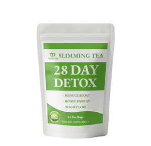 Teh Pelangsing Detoks Alami <span class=keywords><strong>28</strong></span> Hari untuk Dewasa, Campuran Herbal 100% untuk Manajemen Berat Badan, Dukungan Gaya Hidup Rendah Lemak dalam Kemasan Kantong - Product Image 1