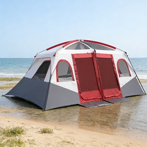 Cabane pop-up luxueuse et spacieuse avec un espace lit king-size et un coin salon pour <span class=keywords><strong>le</strong></span> glamping sur la plage - Product Image 1