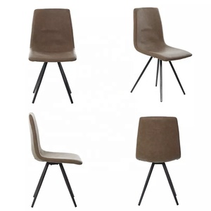 Ghế quầy bar giả da cổ điển 2026 với chân gỗ, ghế ăn - Product Image 2