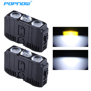 Faros Delanteros LED para Motocicleta, 3 Ojos, Luces de Conducción Bi-LED, Lámpara Auxiliar de Tres Lentes, Focos para Automóvil, Luces de Rejilla - Product Image 2
