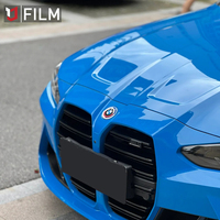 Autocollants YAJIU Film décoratif de revêtement de voiture Shark Blue Boat Vinyl Wrap avec libération d'air Vinyl Wrap Car Bleuinyl Changing Color