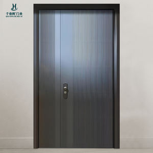 Porte d'entrée de sécurité haut de gamme en aluminium finement sculpté, étanche, idéale pour la maison, la villa, l'usine, la vente en gros - Product Image 3