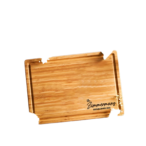 Tabla de Cortar de Madera de Bambú Personalizada con Logotipo de Fábrica, Tabla de Cortar de Cocina Natural para Frutas, Tabla de Cortar Sólida Reutilizable de 2.0 cm de Grosor - Product Image 1