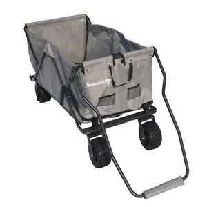 Heavy Duty con Ruote Pieghevole Outdoor Cargo e Picnic Utility Pieghevole Carro Carrello