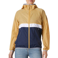 Chaqueta Cortavientos de Otoño para Mujer, Diseño Moderno, Logotipo Personalizado, Color a Elección, Piel de Oveja, Transpirable, Impermeable, Ecológica, de Nailon, con Cierre