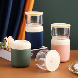 Vaso de Acero Inoxidable de Doble Capa de 700 ml <span class=keywords><strong>para</strong></span> Desayuno, Vaso <span class=keywords><strong>para</strong></span> Leche, Cereal, Yogur <span class=keywords><strong>para</strong></span> Estudiantes, Lonchera Aislada, Contenedor de Alimentos <span class=keywords><strong>para</strong></span> Ensaladas - Product Image 2