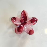 Nuevos Accesorios para el Cabello con Diseño de Flor de Frangipani, Pinza para el Cabello con Flor de Plumeria Transparente de 8 cm, en Oferta