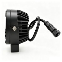 Phare de moto à LED bicolore 3 pouces, faisceau haut et bas, accessoires tout-terrain pour automobile 4x4, pick-up, SUV, éclairage de conduite à LED