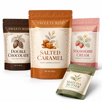Sachets personnalisés imprimés avec fermeture éclair refermable pour bonbons, biscuits et craquelins