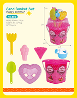 Ensemble d'outils de plage en plastique pour creuser le sable avec seaux, jouets adaptés aux enfants, outils de bêchage de sable et de jeu dans la neige pour garçons et filles
