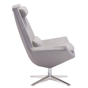 Silla de salón giratoria Metropolitan con respaldo alto y diseño moderno para ocio, fácil de usar para dormitorio al aire libre, uso en sala de estar de Hotel - Product Image 4