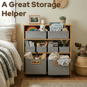 Mobiletto portaoggetti multifunzionale a tre strati in bambù stile moderno con cestelli per <span class=keywords><strong>bagno</strong></span> e soggiorno - Dimensioni e colore personalizzabili - Product Image 2