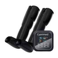 CYANMED Appareil de massage de récupération confortable à pression d'air à quatre chambres personnalisé, avec pétrissage, pour la relaxation musculaire des jambes