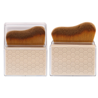 Pinceau de maquillage professionnel rétractable de luxe, végétalien, de haute qualité, personnalisé, pour femmes, vente en gros, marque privée, pour le visage