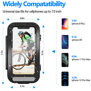 <span class=keywords><strong>Support</strong></span> de téléphone portable pour vélo moto Scooter, étui housse étanche pour iPhone Xs 11 <span class=keywords><strong>Samsung</strong></span> s8 s9 - Product Image 6