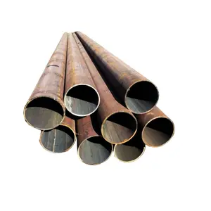 MS Seamless and welded Carbon Steel Pipe Tube ASTM A53 A106 GR.B SCH 40 black iron seamless steel pipe