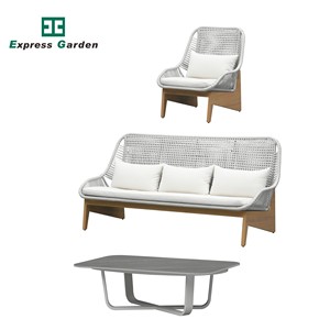 Ensemble de meubles de patio en rotin et aluminium, résistant à l'eau, écologique, canapé de <span class=keywords><strong>jardin</strong></span>, meubles de patio, canapés de salon, résistant aux UV, pour hôtel - Product Image 2