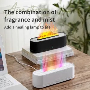 Newest Rgb Flame Diffuser Household 260Ml Fire Flame Aroma Diffuser Air Humidifier Flame Diffuser With Remote Control