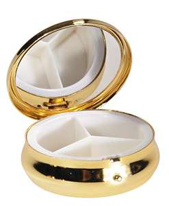 กล่องยาโลหะพกพา 3 ช่อง ดีไซน์หรูหรา สำหรับใส่กระเป๋าหรือกระเป๋าถือ ใช้จัดเก็บวิตามินและยา ผลิตภัณฑ์ส่งเสริมการขาย - Product Image 1