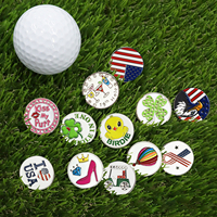 Marqueur de balle de golf personnalisé avec clip de chapeau magnétique, marqueur unique pour l'alignement et la visée du coup de put, pour un coup parfait