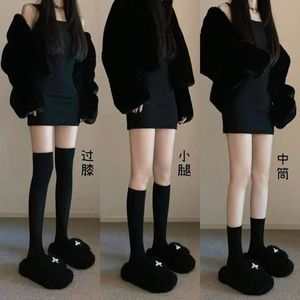 Calcetines hasta la rodilla para mujer, color sólido, fibra de poliéster, compresión transpirable, clase 1, talla juvenil W2457 - Product Image 3