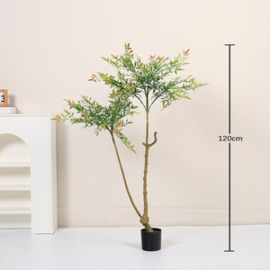 <span class=keywords><strong>Planta</strong></span> Artificial en Maceta de Plástico Nandina, <span class=keywords><strong>Planta</strong></span> Decorativa para Oficina, Jardín, Decoración del Hogar, Plantas Artificiales, Árbol Artificial - Product Image 4