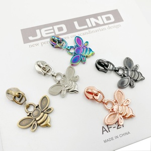 Personnalisé de haute qualité # 5 curseurs de fermeture éclair en nylon et métal, autobloquants, pour vêtements ou sacs à main, placage en alliage de zinc - Product Image 6