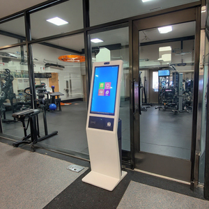 Сенсорный киоск Напольная стойка для фитнес-центра лобби отеля 21,5 "23,6" 27 "32" 43 "Работа с системой самообслуживания Win/ Android - Product Image 2